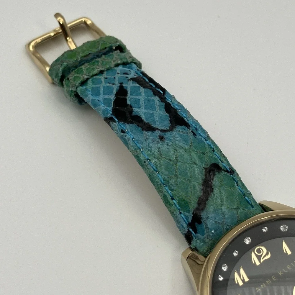 1 - Anne‎ Klein Watch / Leather Band / Women's / New Battery / No. 3 / Flaws